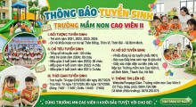 THÔNG BÁO TUYỂN SINH NĂM HỌC 2026-2027