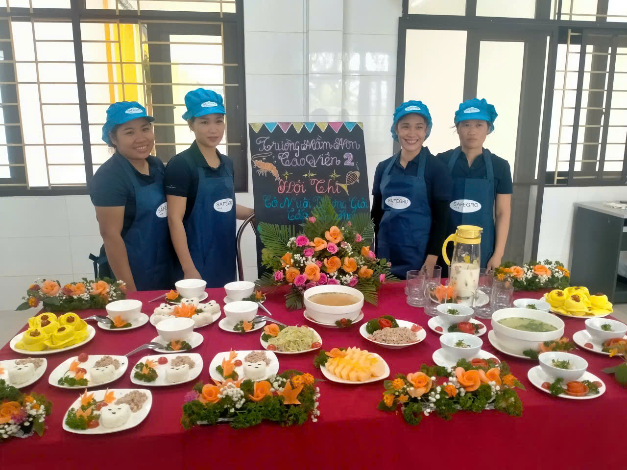 Nhân viên nuôi dưỡng trường mn Cao Viên II